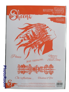 Sheena A5 stamp set REFLECTIVE THOUGHTS
