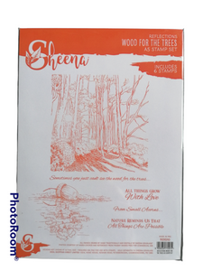 Sheena A5 stamp set WOOD FOR THE TREES