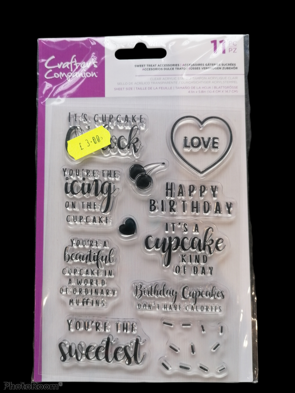 Crafters companion stamp Sweet treat accessories