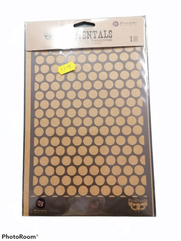 Prima Marketing elementals stencil 6.5x10.25 Honeycomb