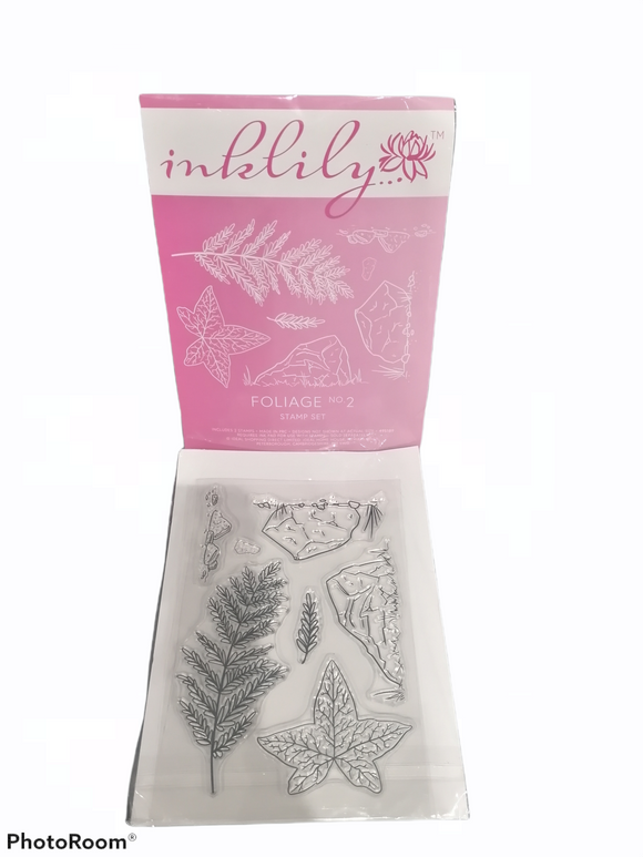 Ink lily stamp set Foilage no 2