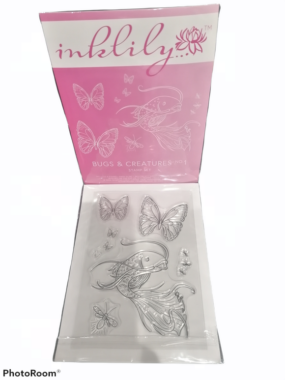 Ink lily stamp set Bugs & creatures no 1