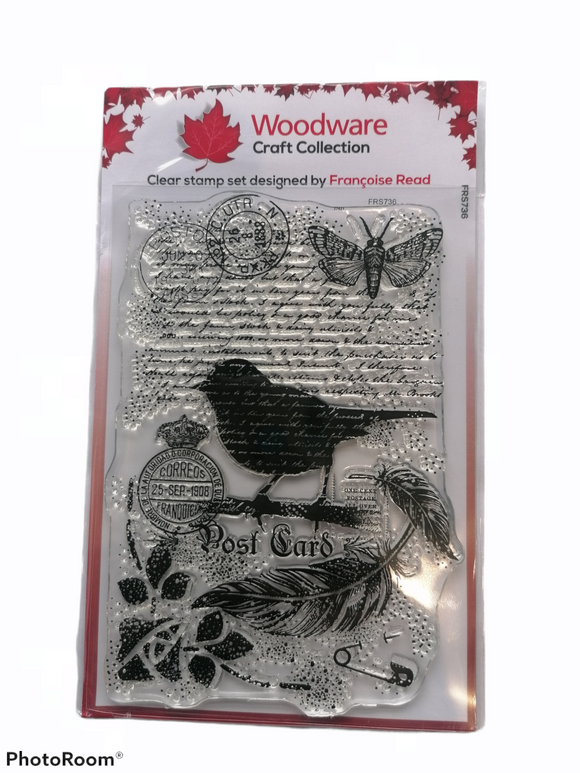 Woodware craft collection clear stamp Birds on a branch