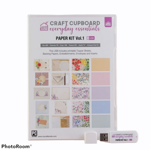 Craft cupboard everyday essentials paper kit Vol 1 USB