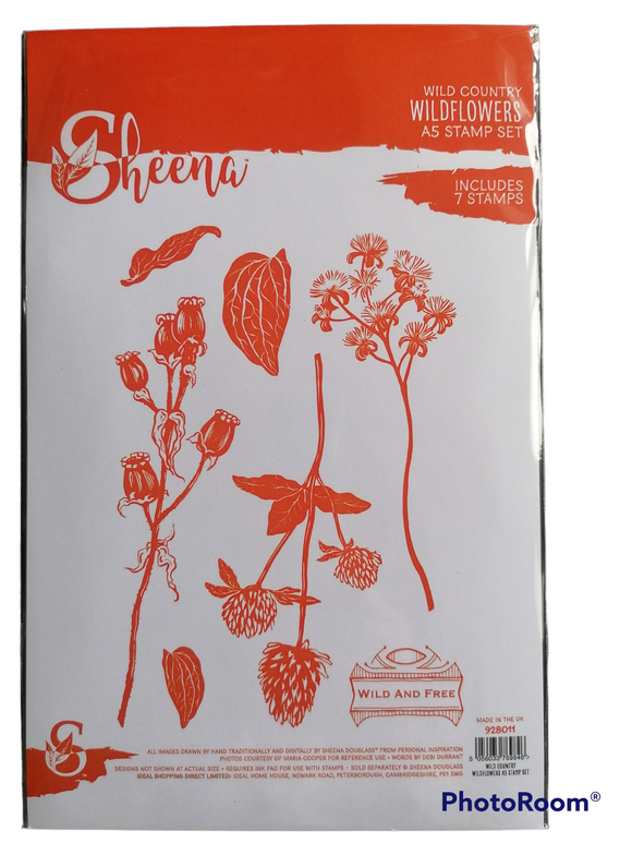 Sheena A5 stamp set WILDFLOWERS