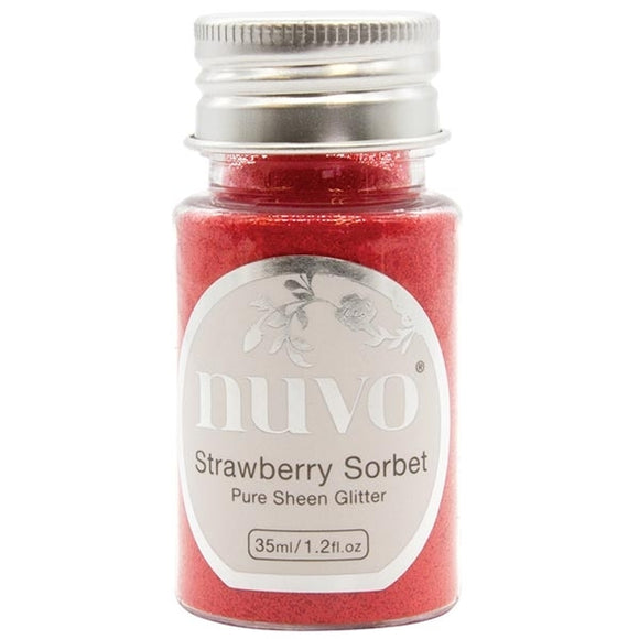 NUVO BY TONIC STUDIOS PURE SHEEN GLITTER STRAWBERRY SORBET | 35ML