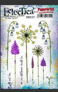 PaperArtsy - Kay Carley EKC07 A5 Cling Rubber Stamp Set