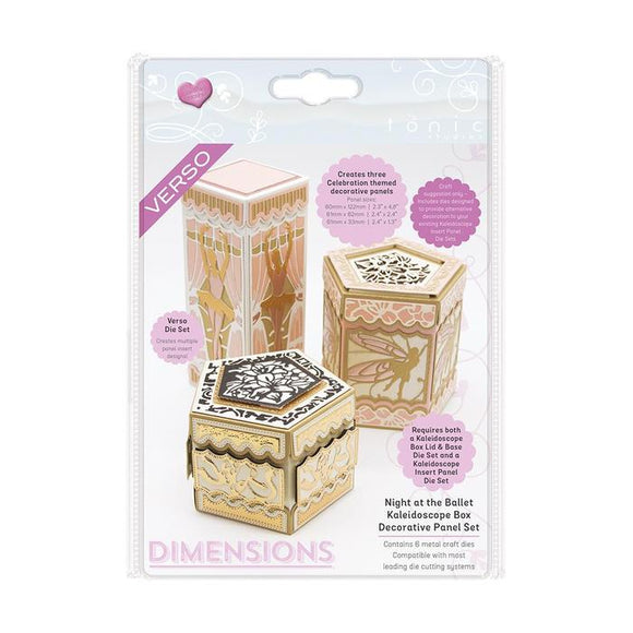 Tonic Studios - Dimensions - Night at the Ballet Kaleidoscope Box Decorative Panel Set - 2511E