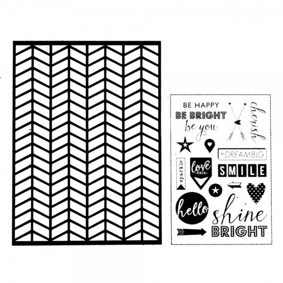 Art-C Stamps and Adhesive Stencils - Chevron