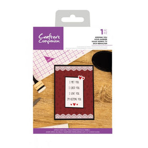 Crafters companion stamp KEEPING YOU