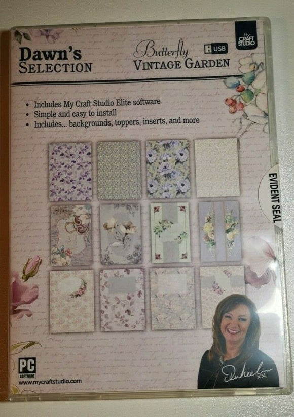 Dawn's Selection Butterfly Vintage Garden USB