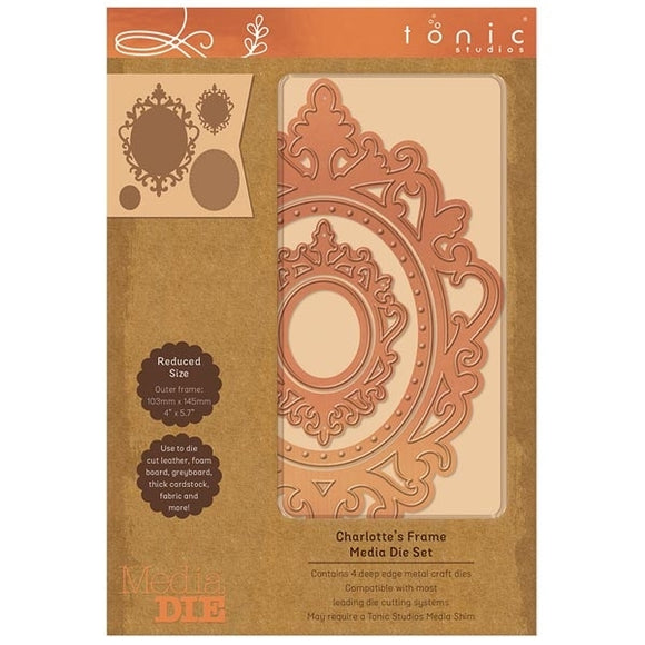 TONIC STUDIOS MEDIA DIE SET CHARLOTTES FRAME | SET OF 4