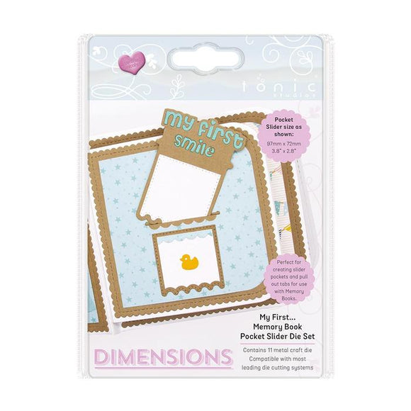 Tonic Studios - Dimensions - My First Memory Book Pocket Slider Die Set - 2507E