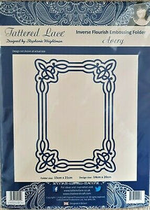 Tattered lace Inverse Flourish Embossing Folder Avery (ETL194)