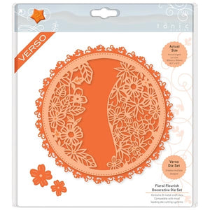 TONIC STUDIOS ESSENTIALS DIE SET DECORATIVE FLORAL FLOURISH | SET OF 6