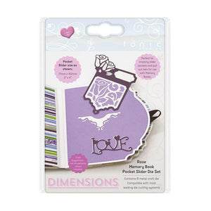 Tonic Studios - Dimensions - Rose Memory Book Pocket Slider Die Set - 2508E