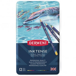 Derwent Inktense Pencils set of 12 Tin