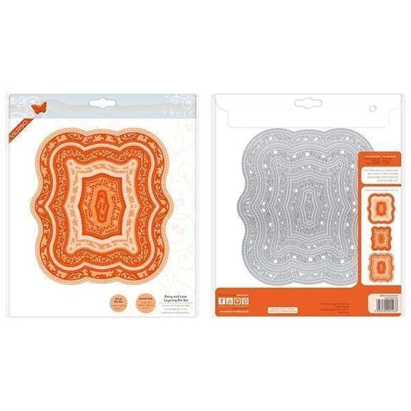 TONIC STUDIOS ESSENTIALS DIE SET DAISY AND LACE LAYERING | SET OF 17