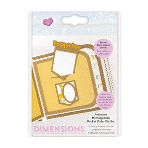 Tonic Studios - Dimensions - Peekaboo Memory Book Pocket Slider Die Set - 2506E