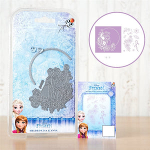 Disney Official Frozen Melded Elsa and Anna Dies with Stamp Set