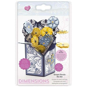 TONIC STUDIOS DIMENSIONS DIE SET SIMPLE FLORALS | SET OF 12