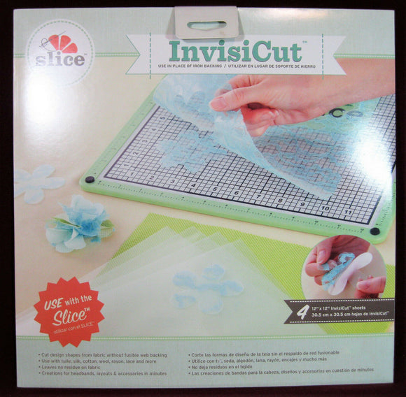 Slice InvisiCut 12x12 Sheets (4-pack) Cutable, Crafts, Scrapbooking